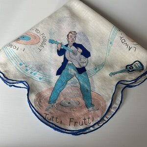 Vintage Elvis Presley Enterprises 1956 Souvenir Handkerchief